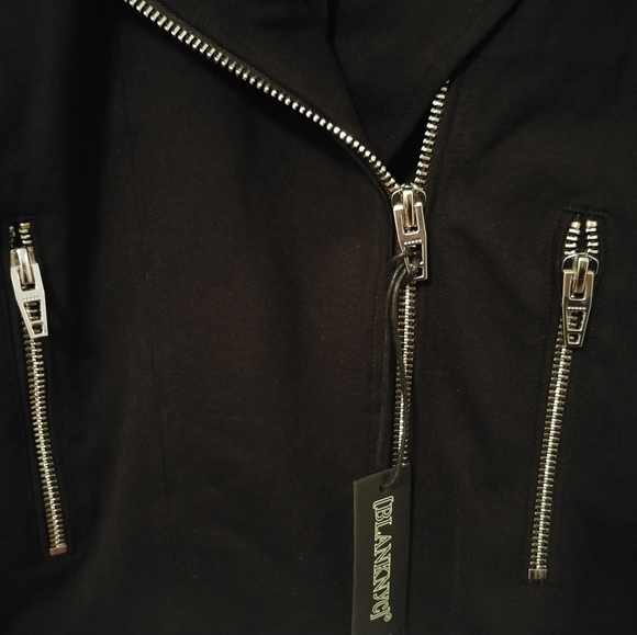 New Blank NYC black Moto biker jacket nwt - Picture 4 of 6